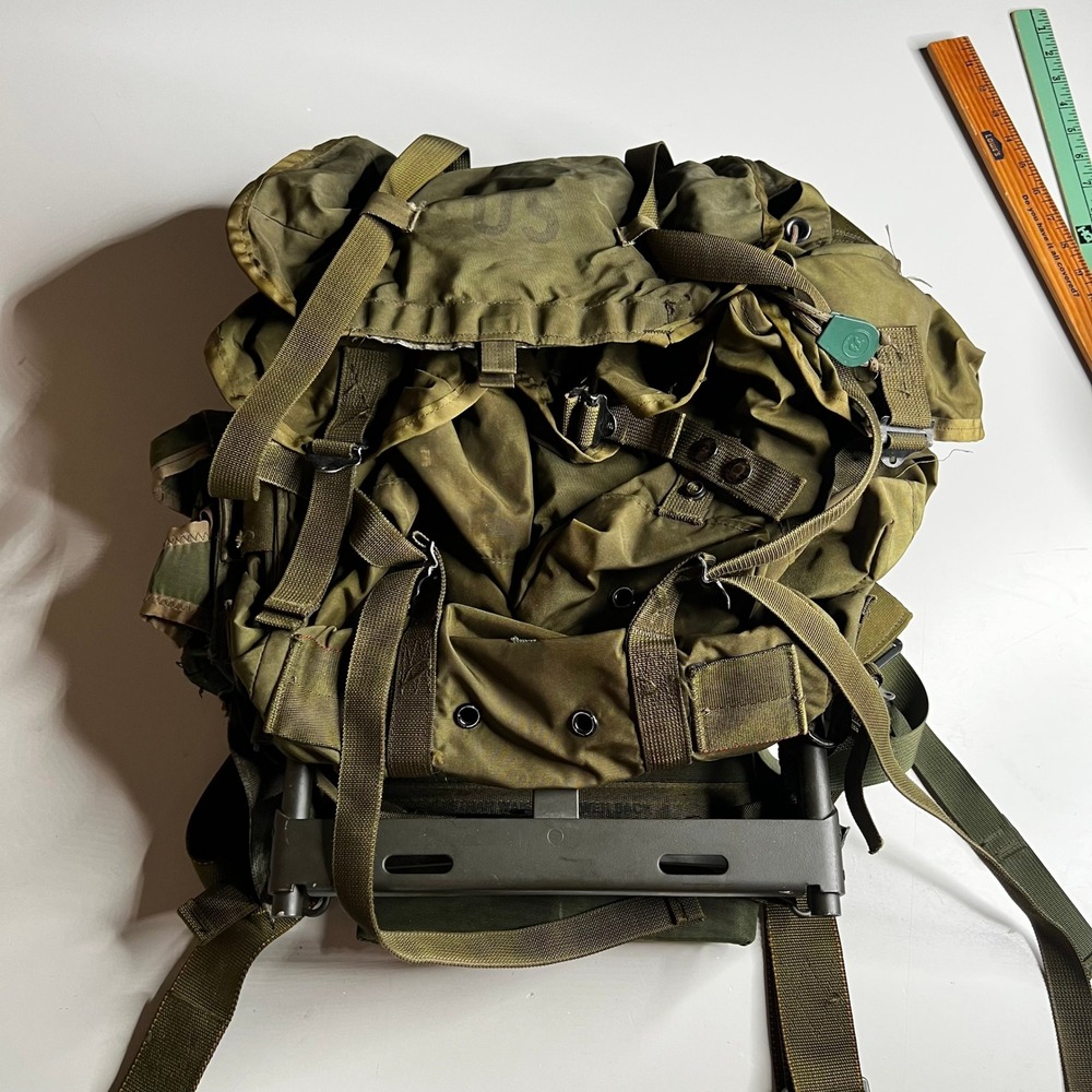 US Military ALICE Field Pack Large Rucksack with External Metal Frame OD Green